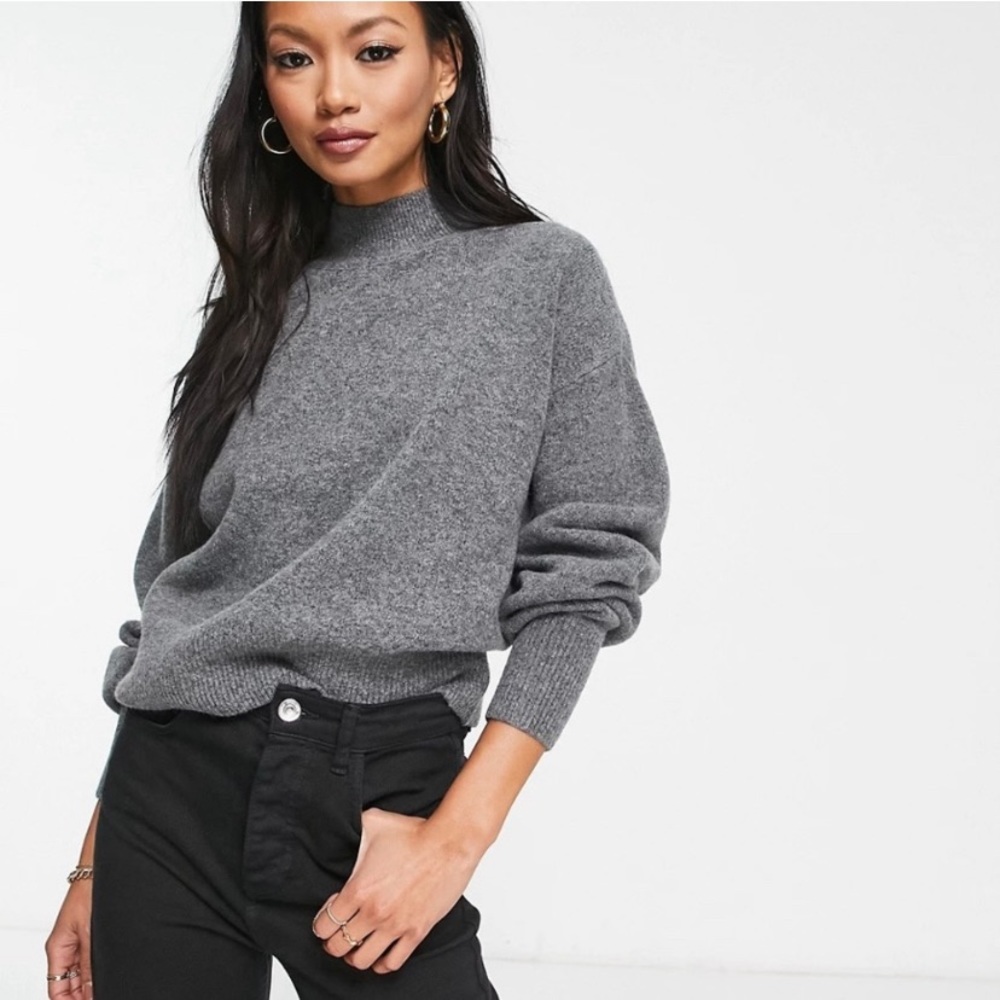 & Other Stories Grey Wool Blend Sweater
